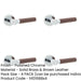 PACK Elegant Brown Leather Door Handle with Polished Chrome Rose Interior Handle-1