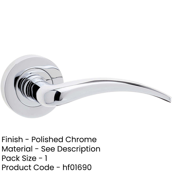 Stylish Polished Chrome Door Handle Modern Homes Interior Handle-1