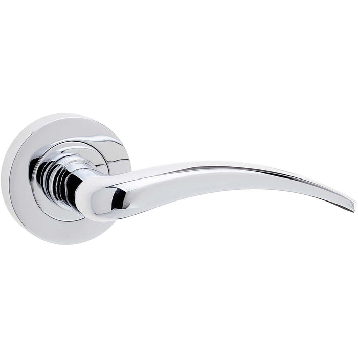 Stylish Polished Chrome Door Handle Modern Homes Interior Handle