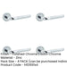 PACK Stylish Twin Door Handle Rose Polished Satin Chrome Finish Interior Handle-1