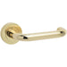 Polished Brass Door Handle Rose Homes Businesses Interior Handle