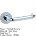 Elegant Polished Chrome Door Handle Rose Residential Commercial Interior Handle-1