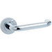 Elegant Polished Chrome Door Handle Rose Residential Commercial Interior Handle