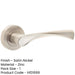 Satin Nickel Twirl Door Handle Rose Stylish Interiors Interior Handle-1