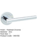 Stylish Polished Chrome Door Handle Modern Interiors Interior Handle-1