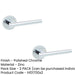 PACK Stylish Polished Chrome Door Handle Modern Interiors Interior Handle (2)-1