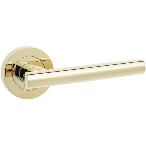 Stylish Brass Finish Door Handle Modern Interiors Interior Handle