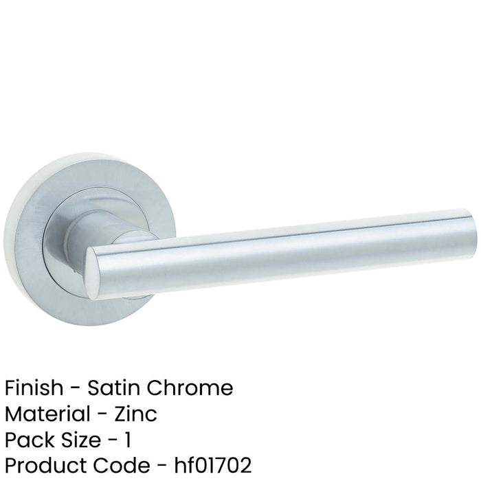 Satin Chrome Door Handle Modern Interiors Interior Handle-1