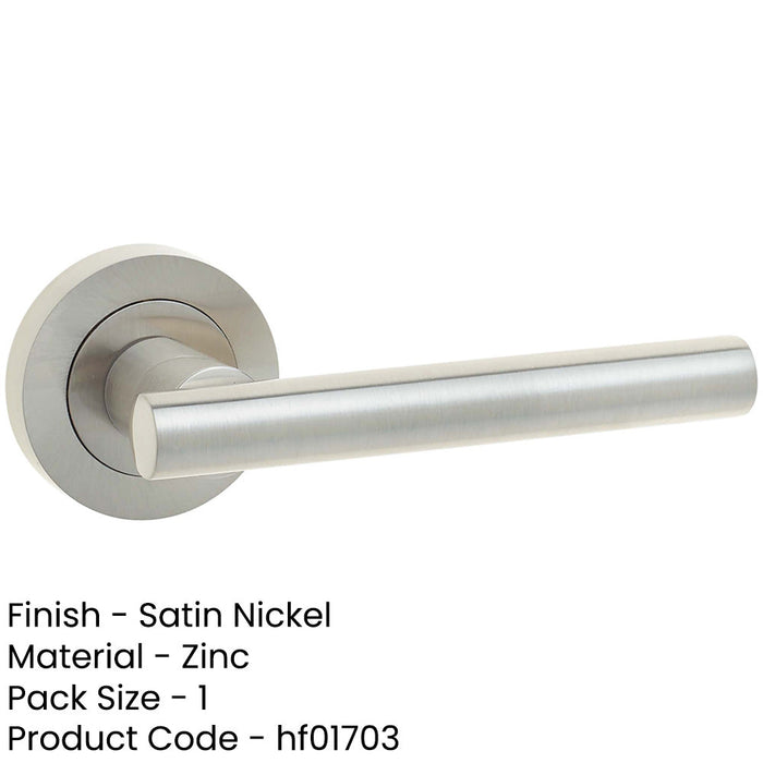 Satin Nickel Door Handle Modern Interiors Interior Handle-1