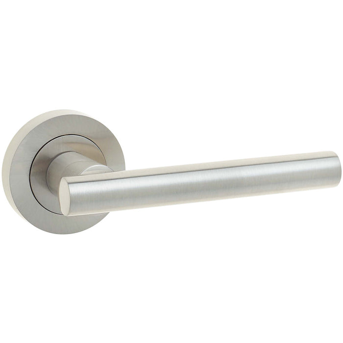 Satin Nickel Door Handle Modern Interiors Interior Handle