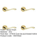 PACK Elegant Brass Finish Door Handle Traditional Interiors Interior Handle-1