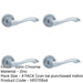 PACK Elegant Satin Chrome Door Handle Traditional Interiors Interior Handle-1