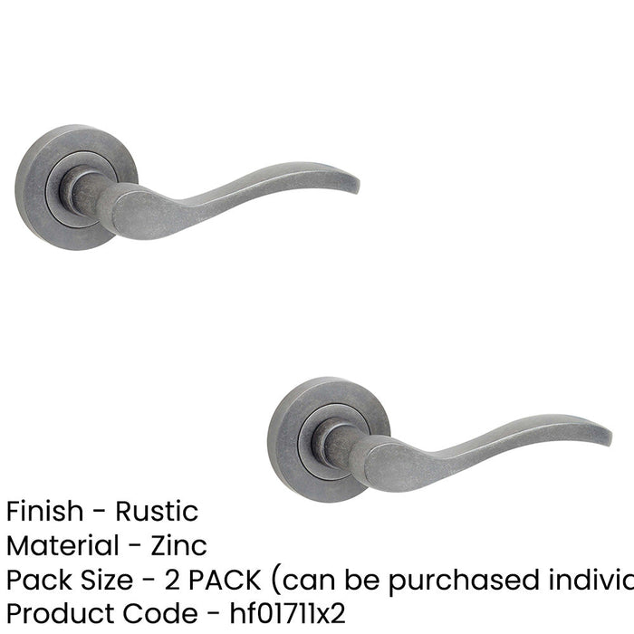 PACK Rustic Door Handle Rose Classic Elegance Interior Spaces Interior Handle (1)-1