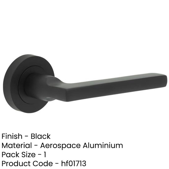 Sleek Black Matt Aluminium Door Handle Modern Interiors Interior Handle-1