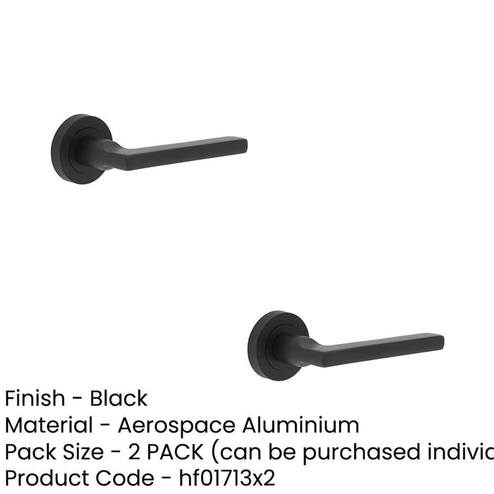 PACK Sleek Black Matt Aluminium Door Handle Modern Interiors Interior Handle (1)-1