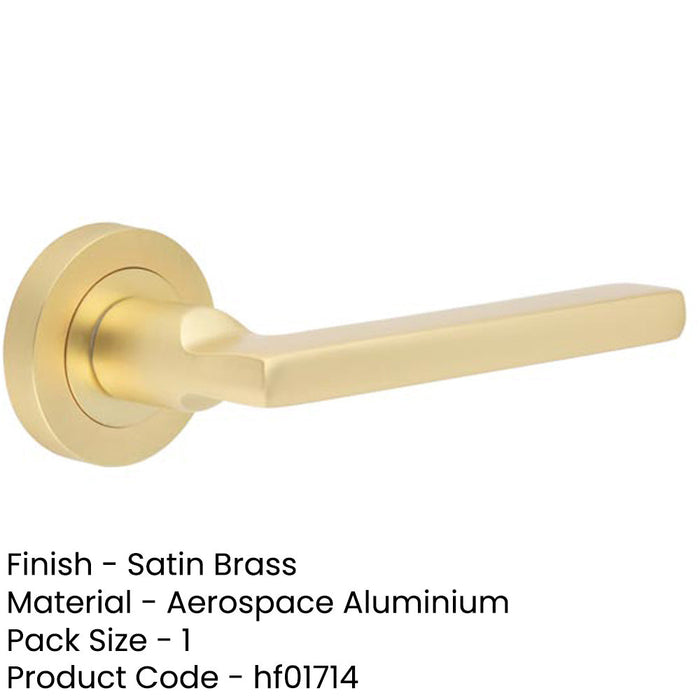 Elegant Door Handle Satin Brass Modern Interiors Interior Handle-1