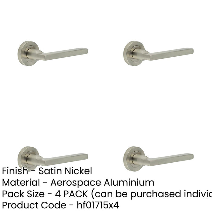 PACK Stylish Door Handle Satin Nickel Modern Interiors Interior Handle-1