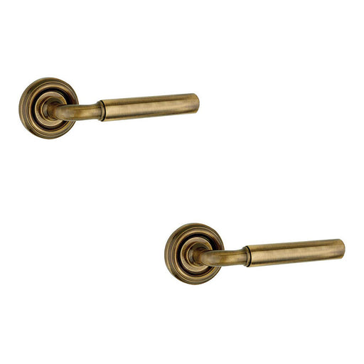 PACK Elegant Antique Brass Door Handle Modern Homes Interior Handle (1)