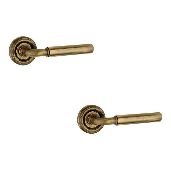 PACK Elegant Antique Brass Door Handle Modern Homes Interior Handle (1)