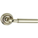 Sleek Polished Nickel Door Handle Rose Modern Homes Interior Handle