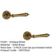 PACK Elegant Antique Brass Door Handle with Rose Design Interior Handle (1)-1