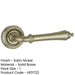 Elegant Satin Nickel Door Handle Rose Stylish Interiors Interior Handle-1