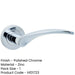 Elegant Polished Chrome Door Handle Rose Modern Traditional Interiors Interior Handle-1
