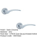 PACK Stylish Satin Chrome Door Handle Rose Modern Interiors Interior Handle (1)-1