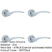 PACK Stylish Satin Chrome Door Handle Rose Modern Interiors Interior Handle-1