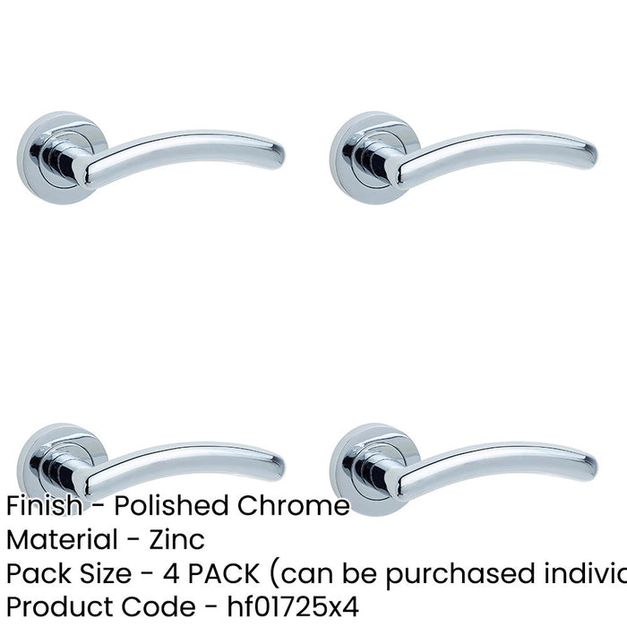 PACK Premium Polished Chrome Door Handle Elegant Interiors Interior Handle-1