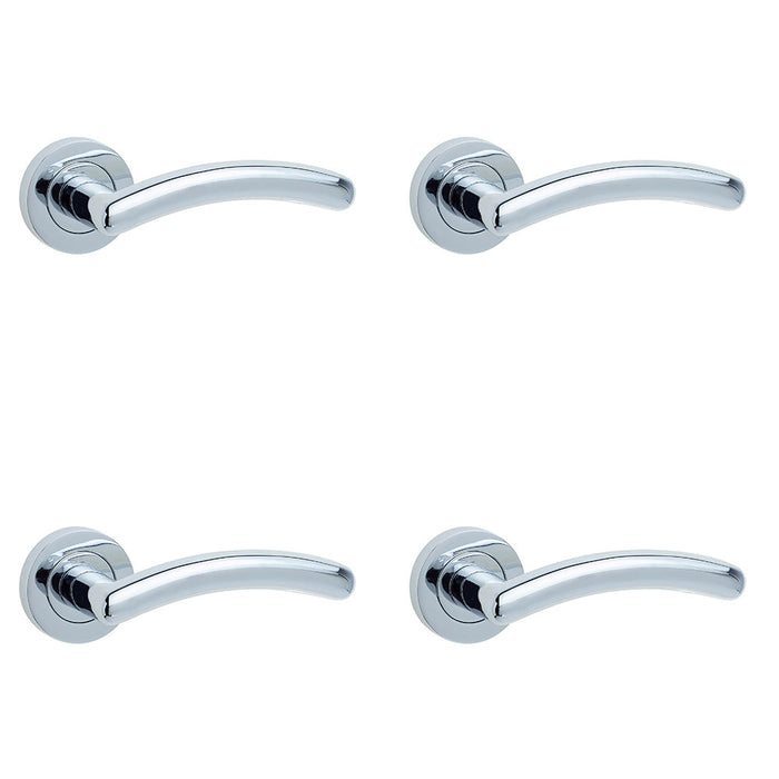 PACK Premium Polished Chrome Door Handle Elegant Interiors Interior Handle