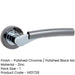 Stylish Door Handle Rose with Polished Chrome Black Nickel Finish Interior Handle-1