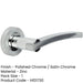 Elegant Polished Chrome Satin Chrome Door Handle Residential Interior Handle-1