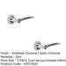 PACK Elegant Polished Chrome Satin Chrome Door Handle Residential Interior Handle (1)-1