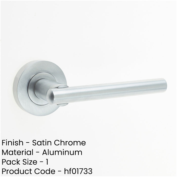 Sleek Satin Chrome Door Handle Modern Interiors Interior Handle-1