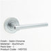 Sleek Satin Chrome Door Handle Modern Interiors Interior Handle-1