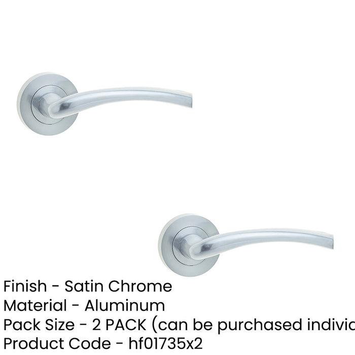 PACK Elegant Satin Chrome Door Handle Rose Stylish Interiors Interior Handle (1)-1