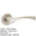 Elegant Satin Nickel Door Handle Rose Contemporary Design Interior Handle-1