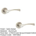 PACK Elegant Satin Nickel Door Handle Rose Contemporary Design Interior Handle (1)-1