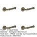 PACK Elegant Classic Antique Brass Lever Door Handle Rose Interior Handle-1