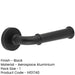 Stylish Classic Matt Black Door Handle with Rose Interior Handle-1