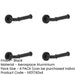 PACK Stylish Classic Matt Black Door Handle with Rose Interior Handle-1