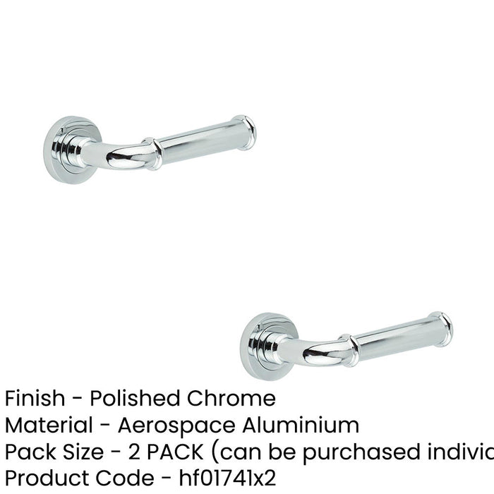 PACK Elegant Classic Polished Chrome Door Handle Timeless Interiors Interior Handle (1)-1