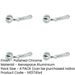 PACK Elegant Classic Polished Chrome Door Handle Timeless Interiors Interior Handle-1