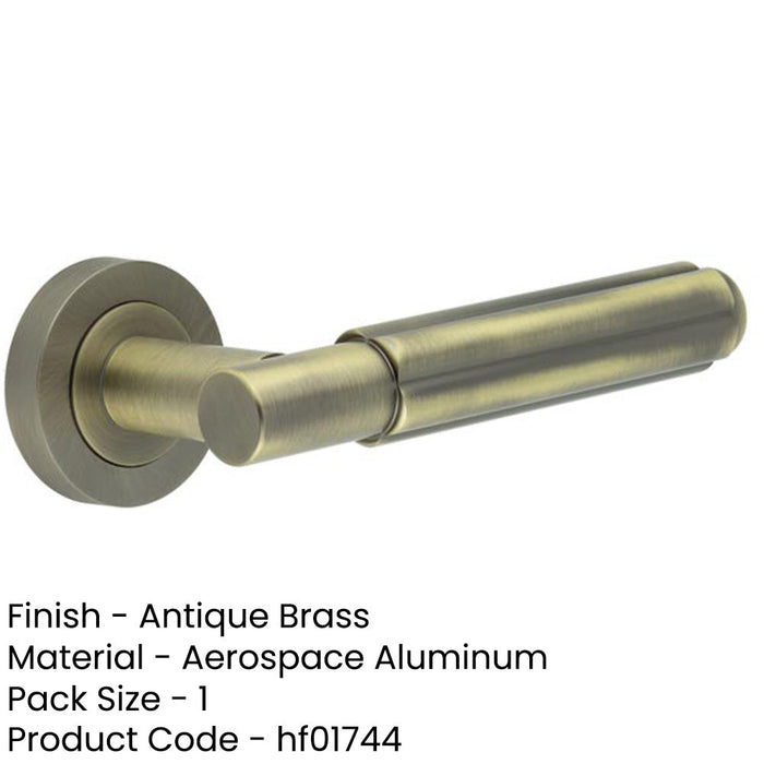 High-Quality Antique Brass Lever Door Handle Rose Elegant Interiors Interior Handle-1