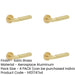 PACK Elegant Satin Brass Lever Door Handle Rose Modern Interiors Interior Handle-1