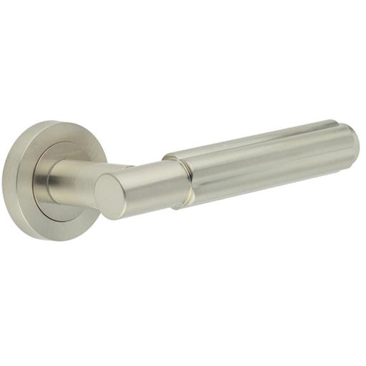 Elegant Satin Nickel Lever Rose Handle Doors Interior Handle