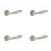 PACK Elegant Satin Nickel Lever Rose Handle Doors Interior Handle