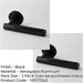 PACK Stylish Black Knurled Door Handle Modern Interiors Interior Handle (1)-1