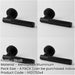 PACK Stylish Black Knurled Door Handle Modern Interiors Interior Handle-1